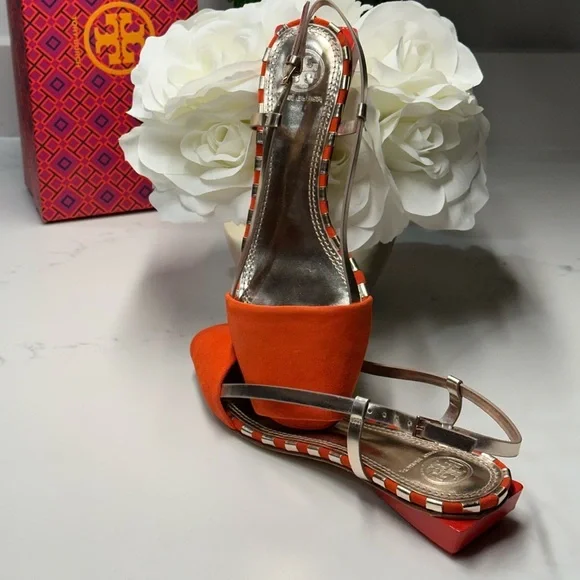Tory Burch Orange Women's Sandals - Picture 2 of 8